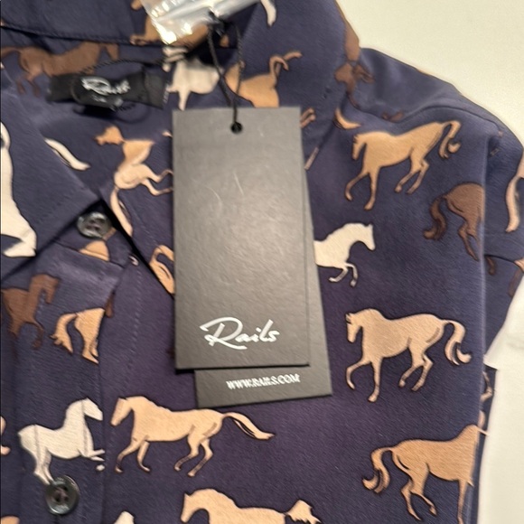 Rails Kate Horses Blouse - NWT - Picture 6 of 7